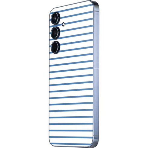 Blue and White Stripes Galaxy A55 5G Skin